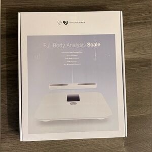 Caring Mill + Aura Full Body Analysis Scale - White